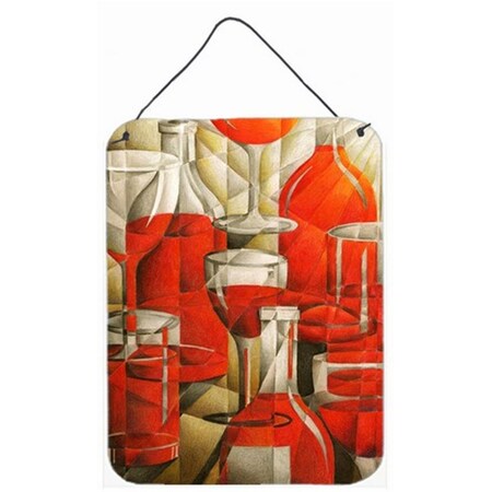 Carolines Treasures Red Wine Bottles and Glasses Wall or Door Hanging Prints BTBU0174DS1216